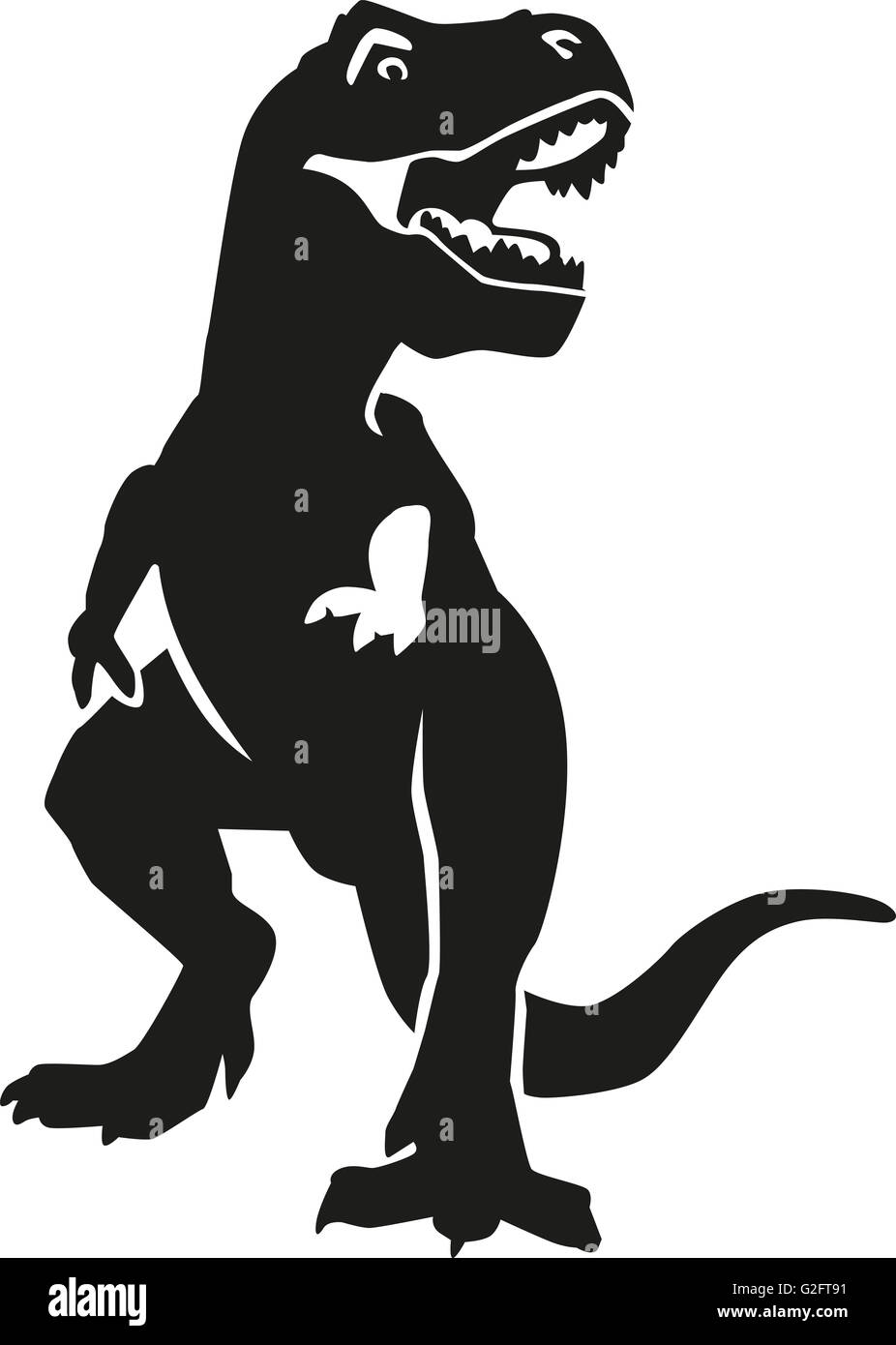 Tyrannosaurus en colère Banque D'Images