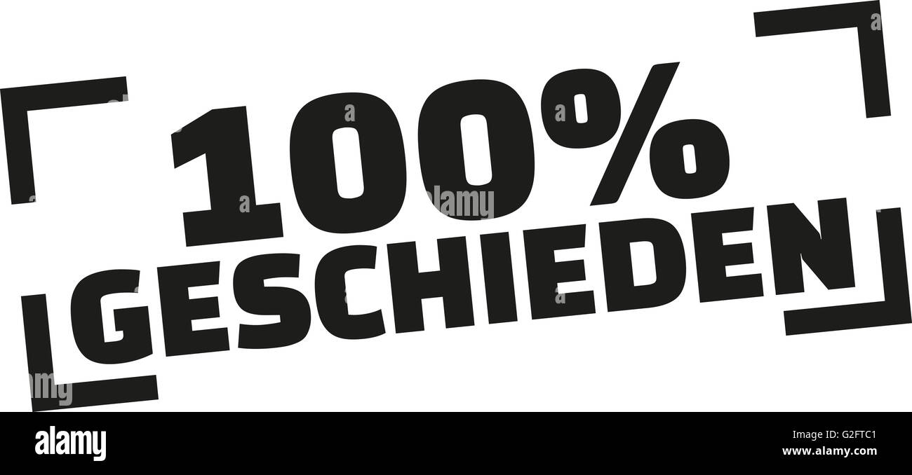 100 % style timbre allemand divorcé Banque D'Images