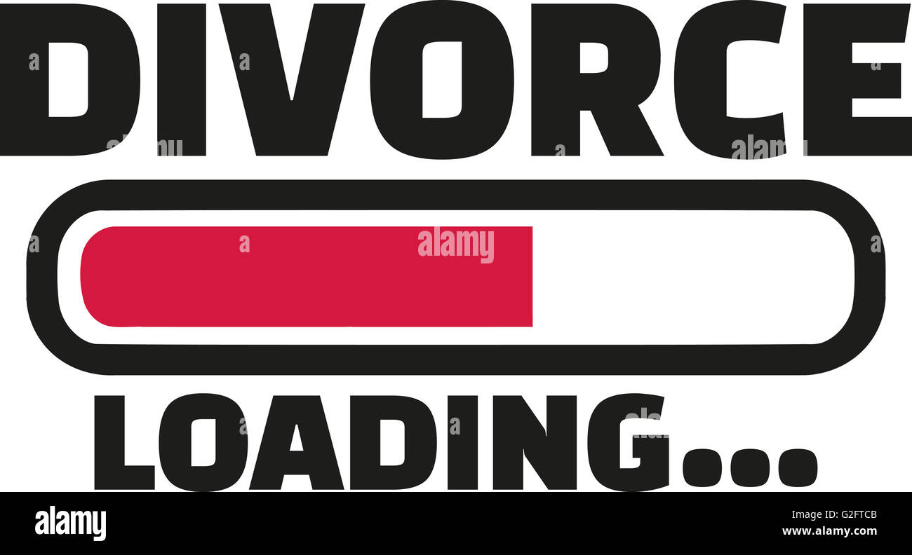 Chargement de divorce Banque D'Images