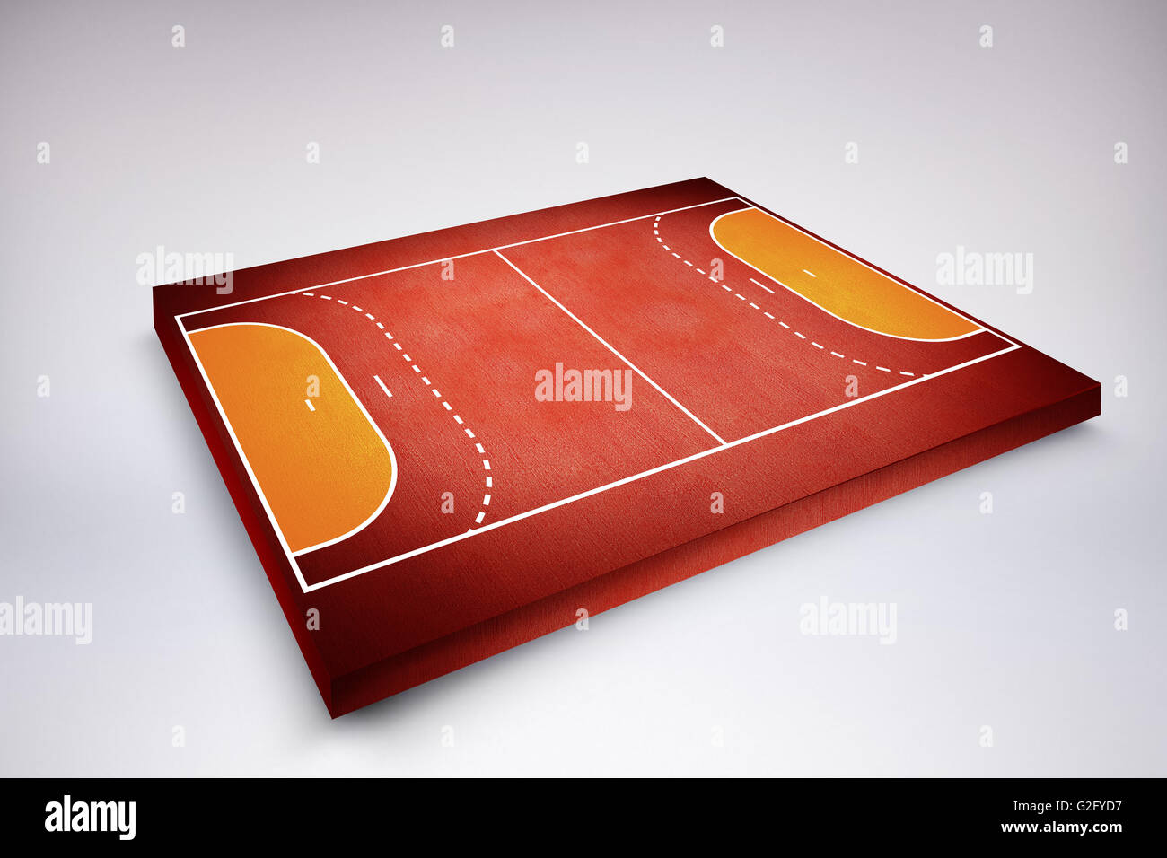 Image composite de dessin de terrain de sport Banque D'Images