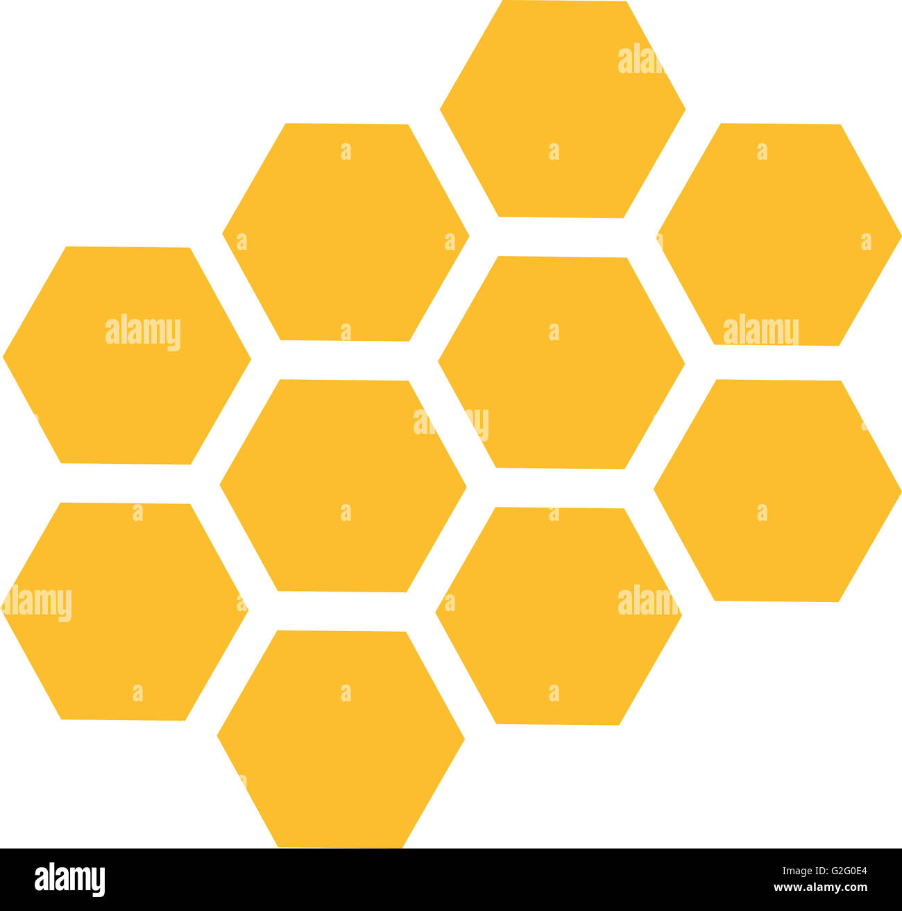 Icônes de nid d’abeilles Banque D'Images