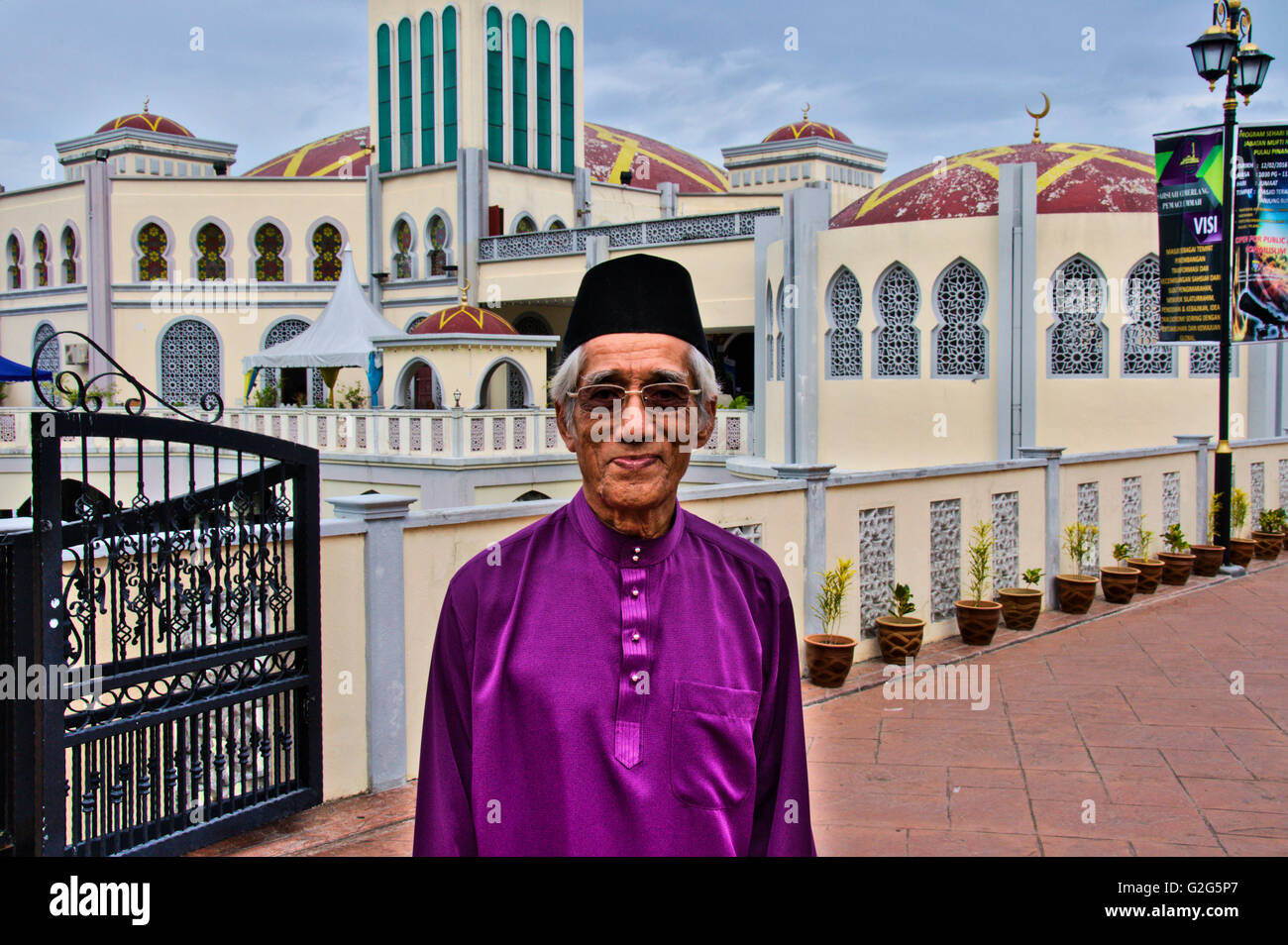 Masjid Terapung, la mosquée flottante, Pulau Pinang, Malaisie Banque D'Images