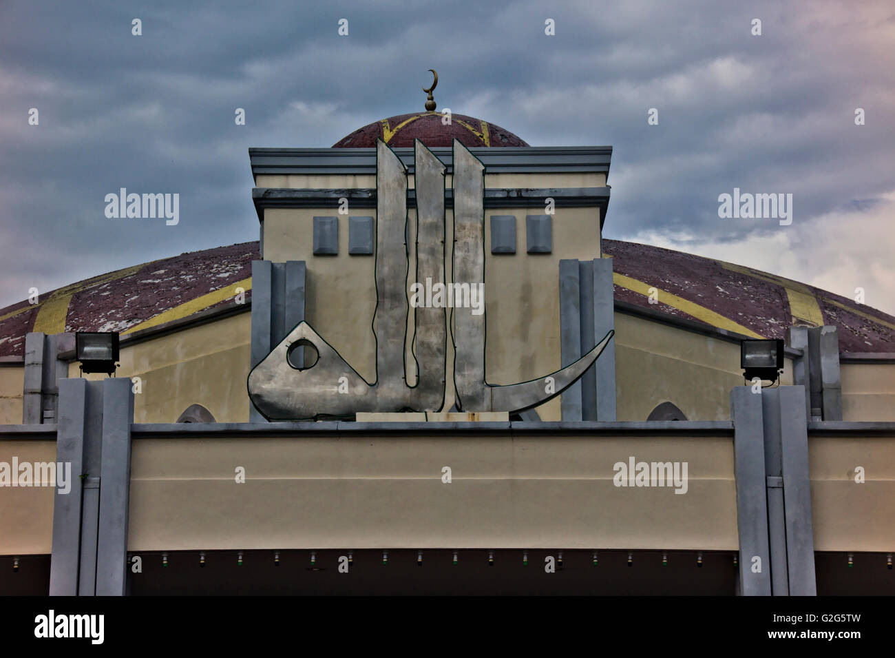 Masjid Terapung, la mosquée flottante, Pulau Pinang, Malaisie Banque D'Images