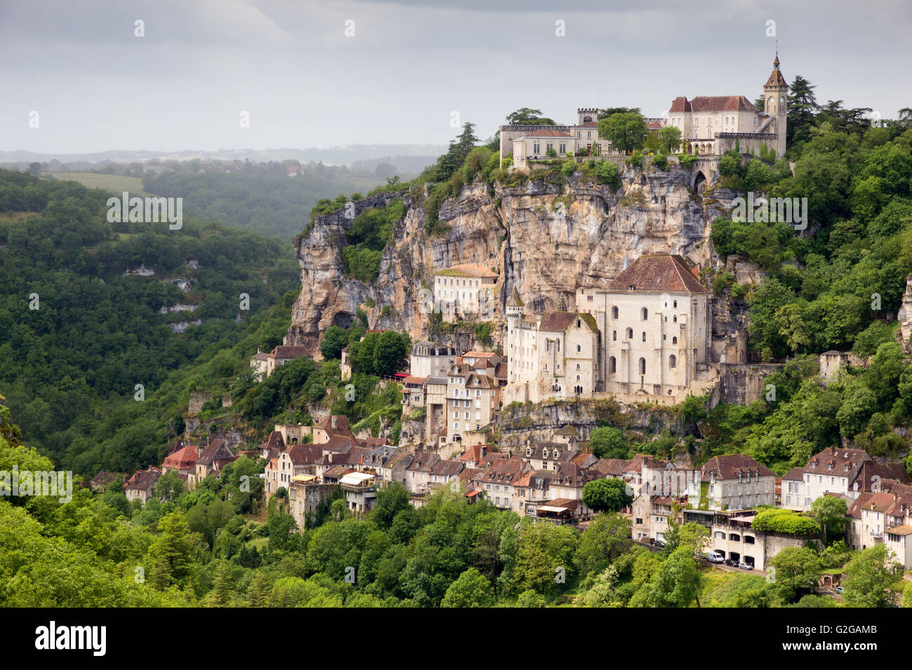 Rocamadour, un village dans le sud-ouest de la France. Banque D'Images Rocamadour, un village dans le sud-ouest de la France. Banque D'Images