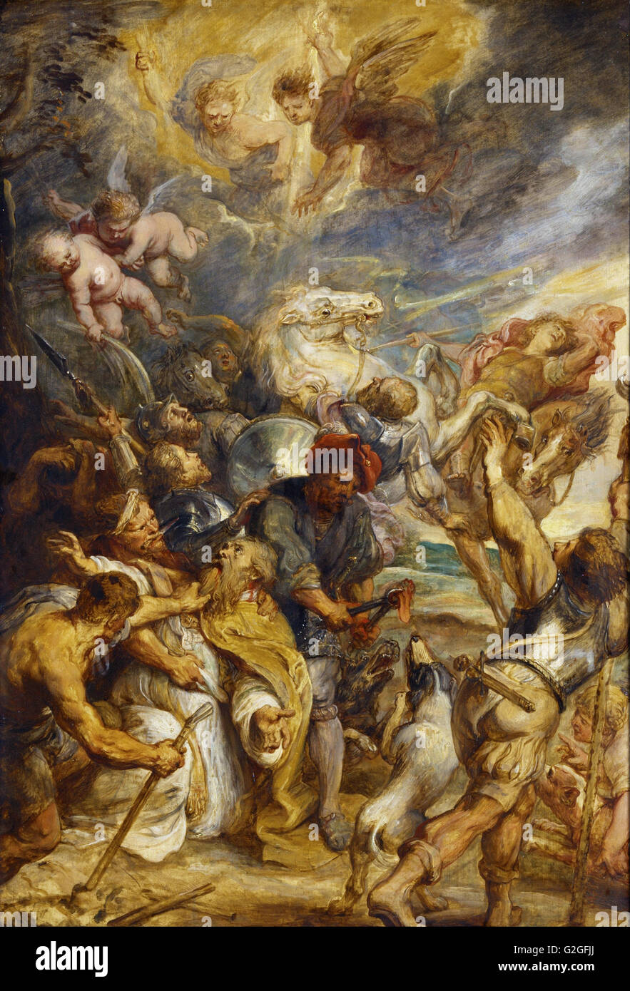 Peter Paul Rubens - Le Martyre de Saint Livinus - Musée Boijmans Van Beuningen de Rotterdam - Banque D'Images