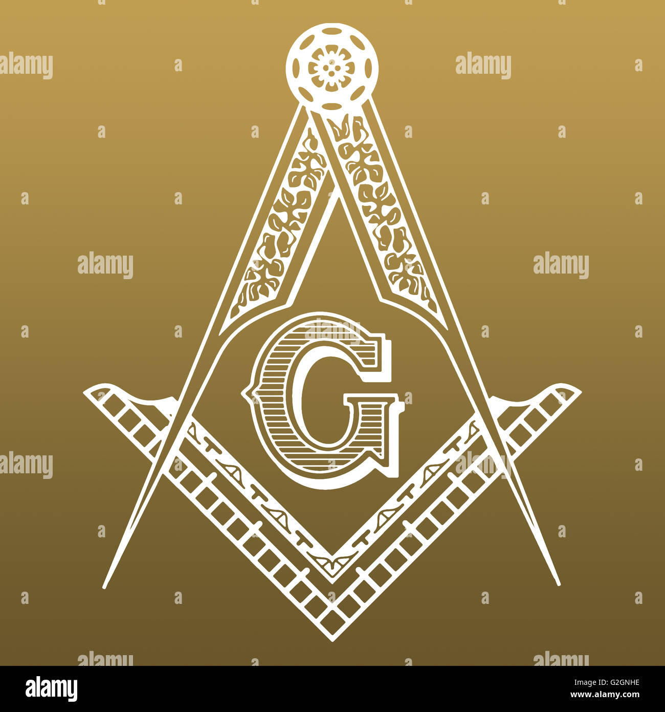 Square et de boussoles Banque D'Images