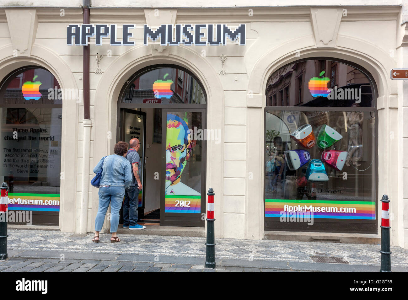 Musée Apple, Vieille Ville, Prague, République Tchèque Banque D'Images
