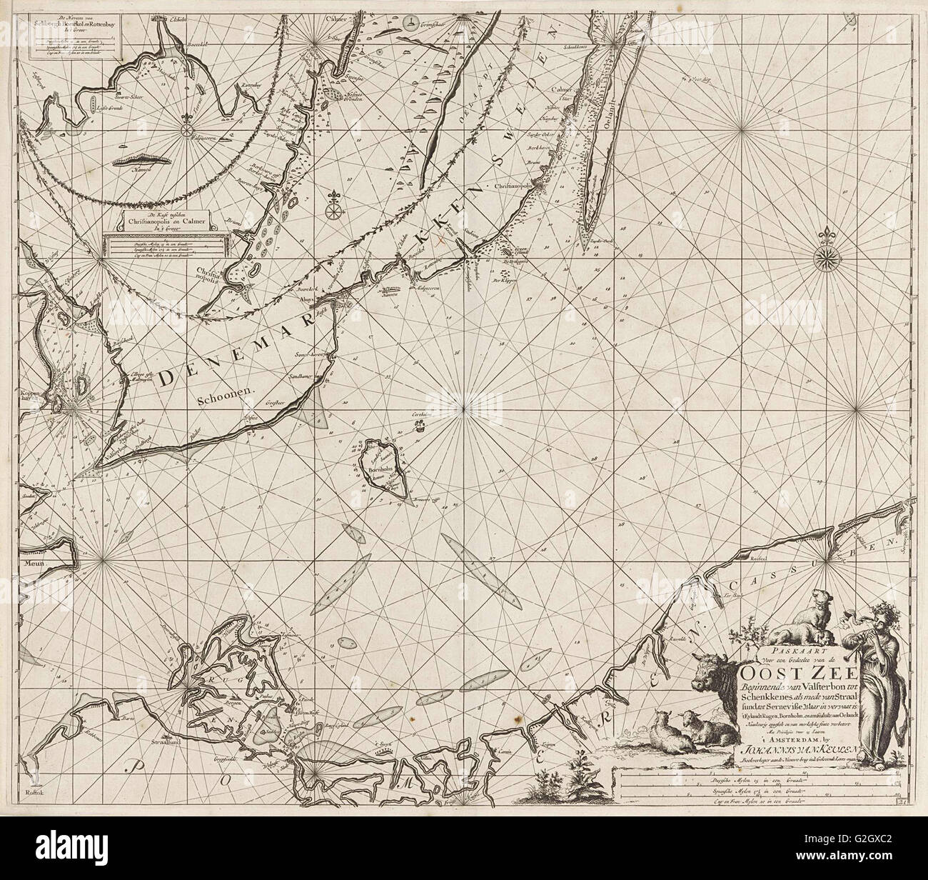 La mer baltique cartes cartographie géographie baltique Banque de — free download