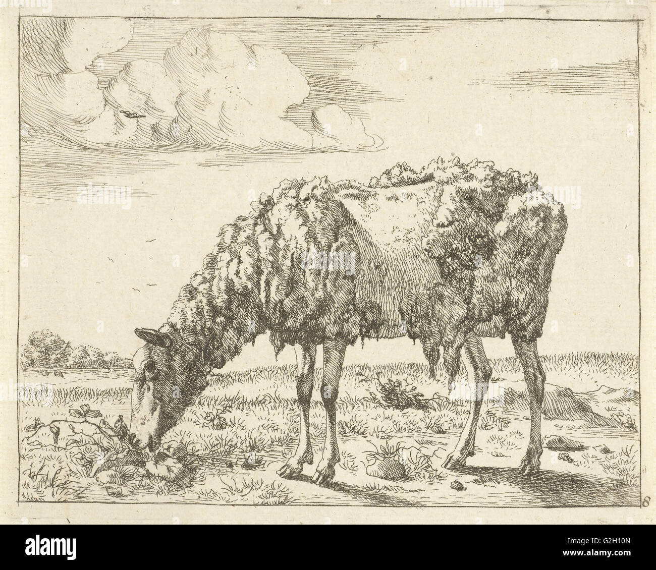 Les moutons, Marcus de Bye, Paul Potter, 1657-1677 Banque D'Images
