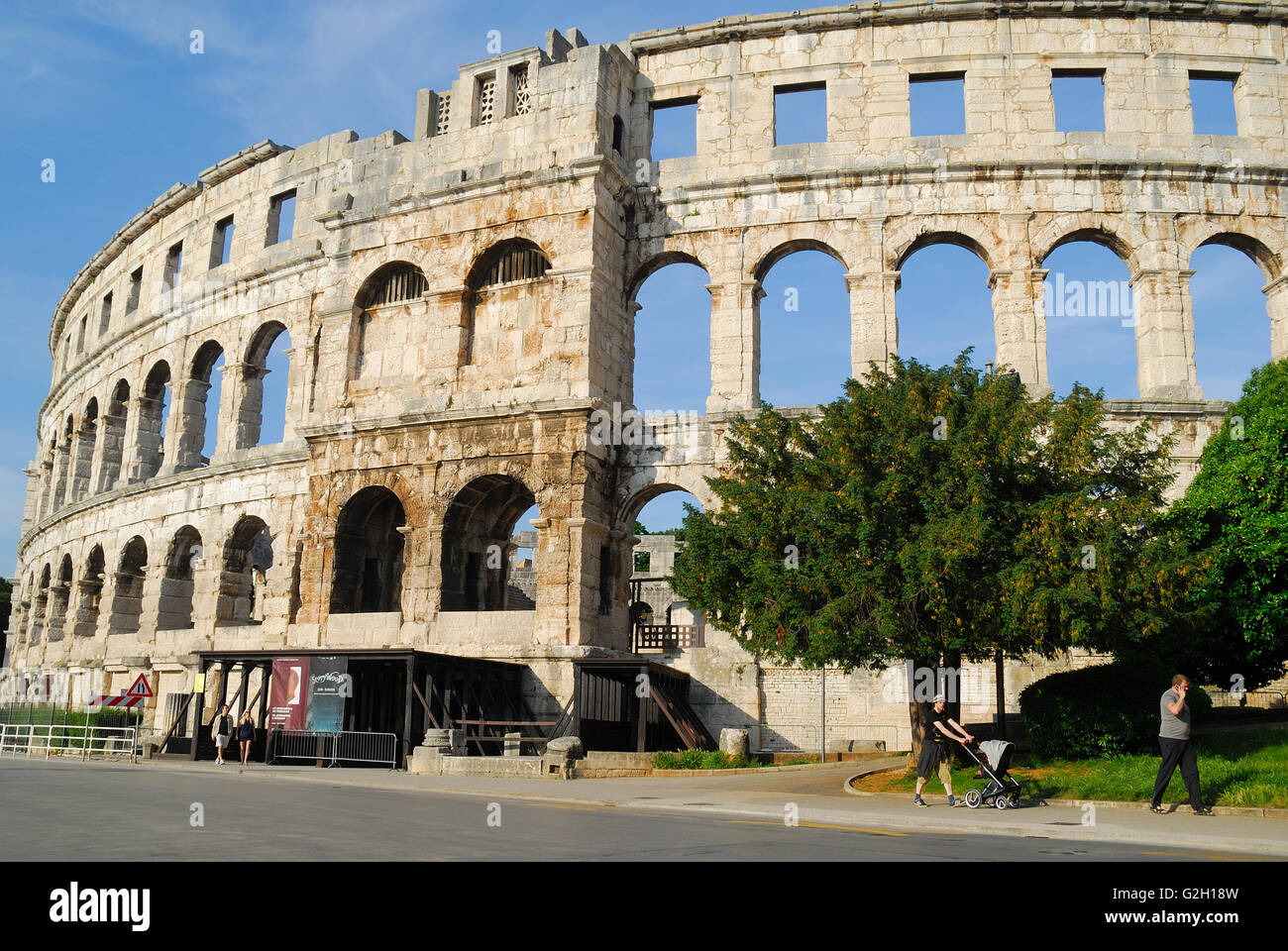 Pula, Istrie, Croatie. L'Arène de Pula est le nom de l'amphithéâtre situé à Pula, Croatie. L