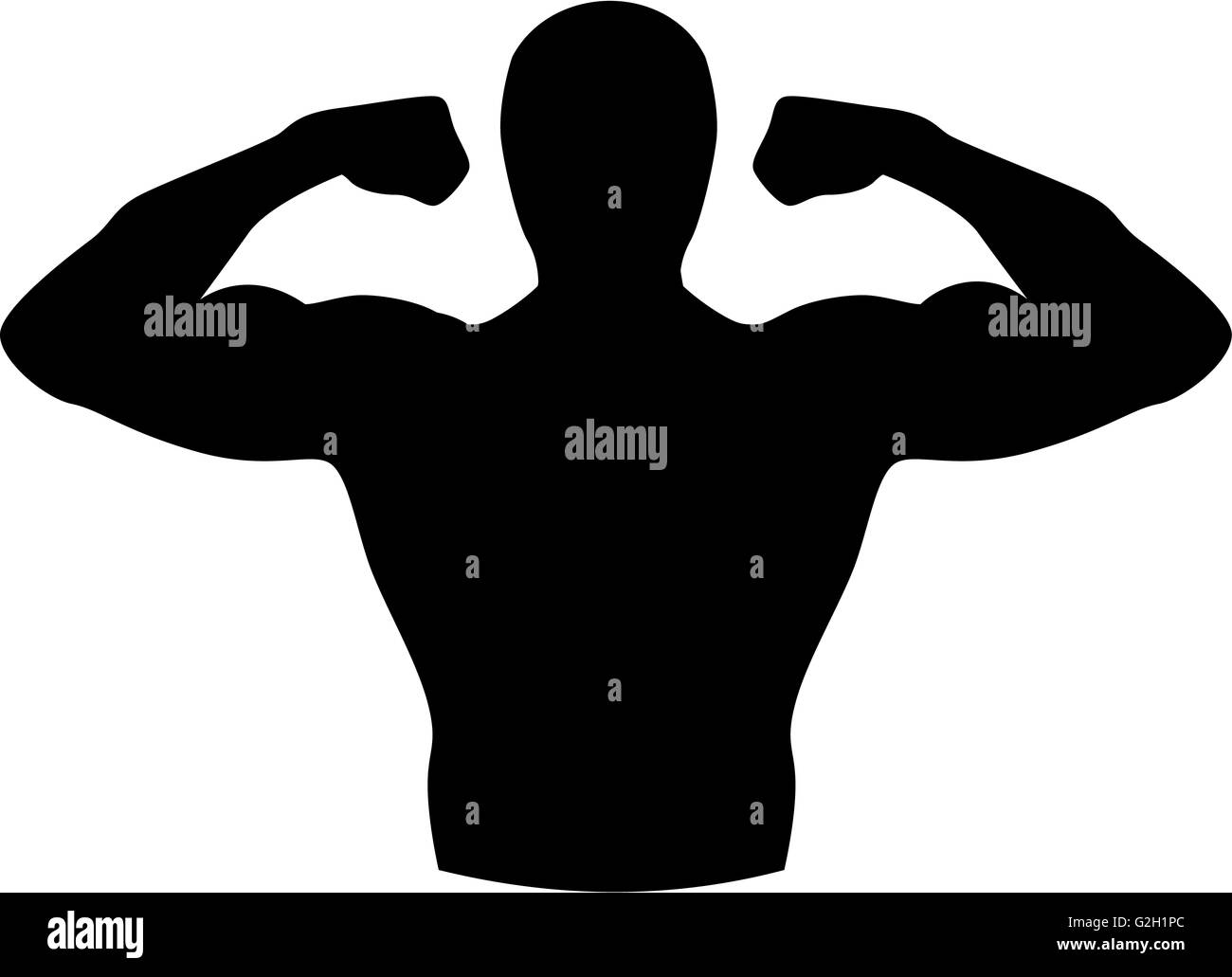 Les muscles de bâtiment de corps Banque D'Images