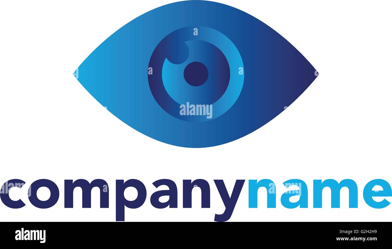 Logo oeil vecteur icône Illustration de Vecteur