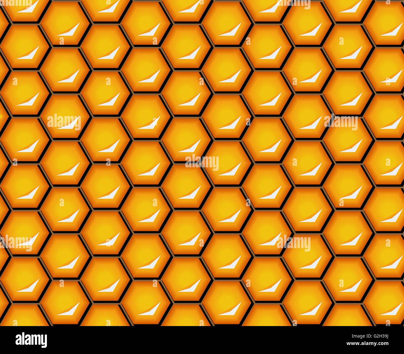 Vector illustration. Honeycomb transparente motif. Shiny cellules hexagonales. Modèle Honey comb conviennent à l'emballage Illustration de Vecteur