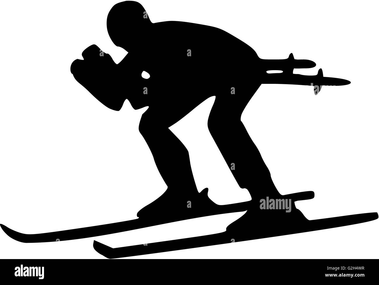 Ski alpin Banque D'Images
