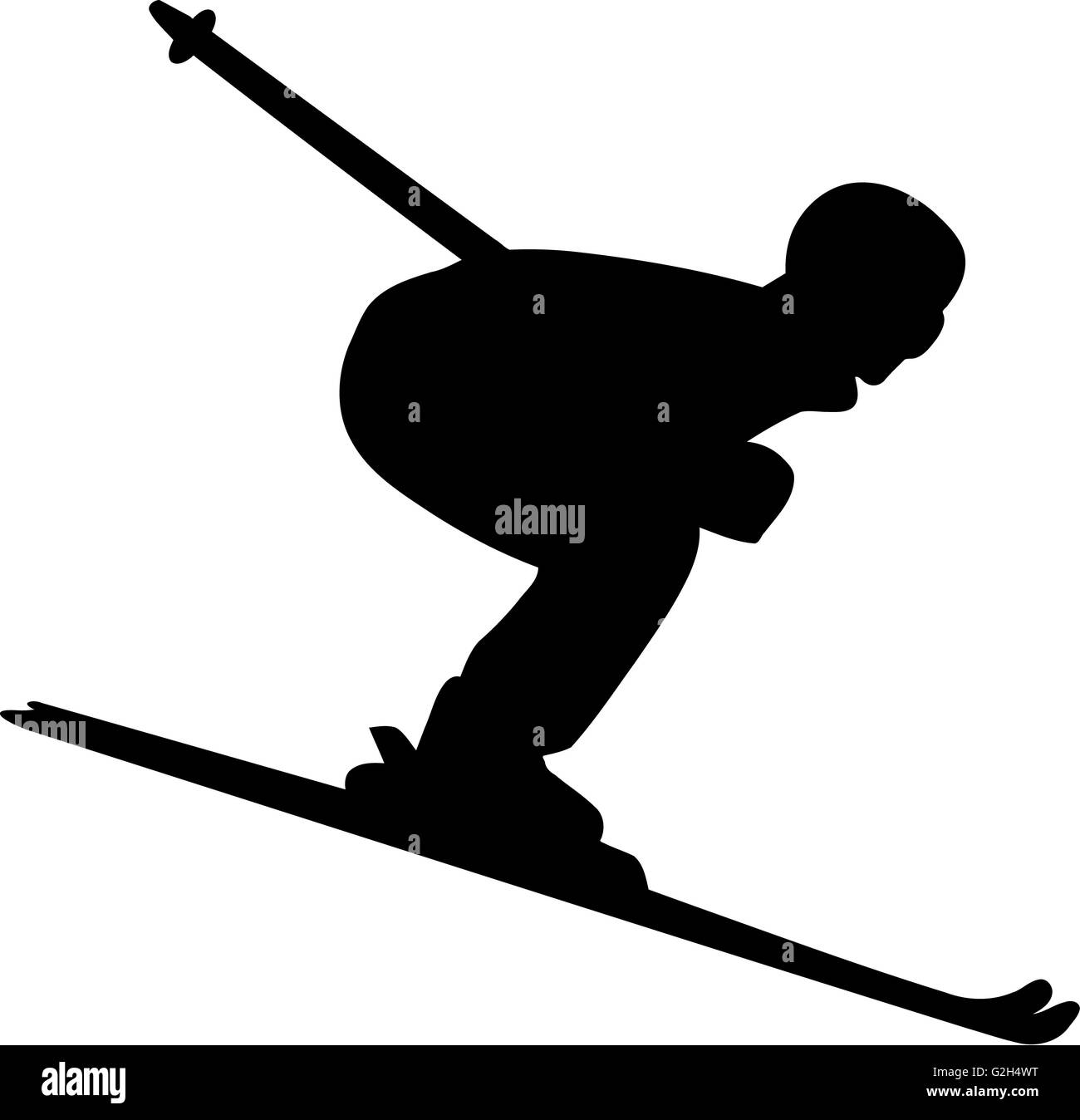 Piste de ski hommes Banque D'Images
