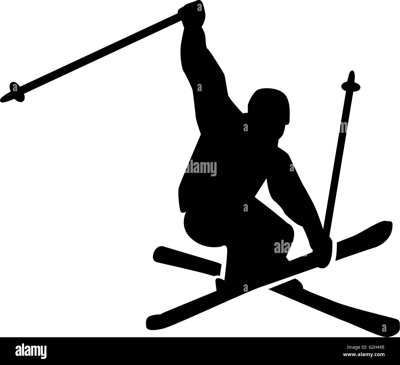Le saut à ski Freestyle Banque D'Images