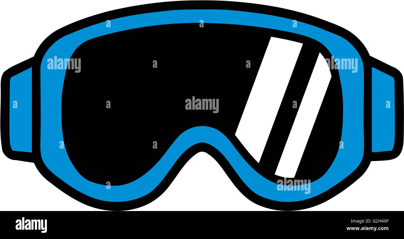 Pictogramme Lunettes de ski Banque D'Images