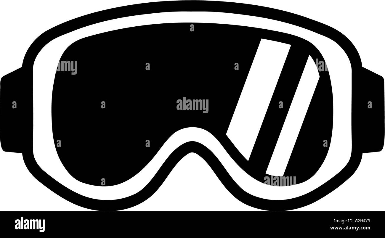 Lunettes de sport Ski Banque D'Images