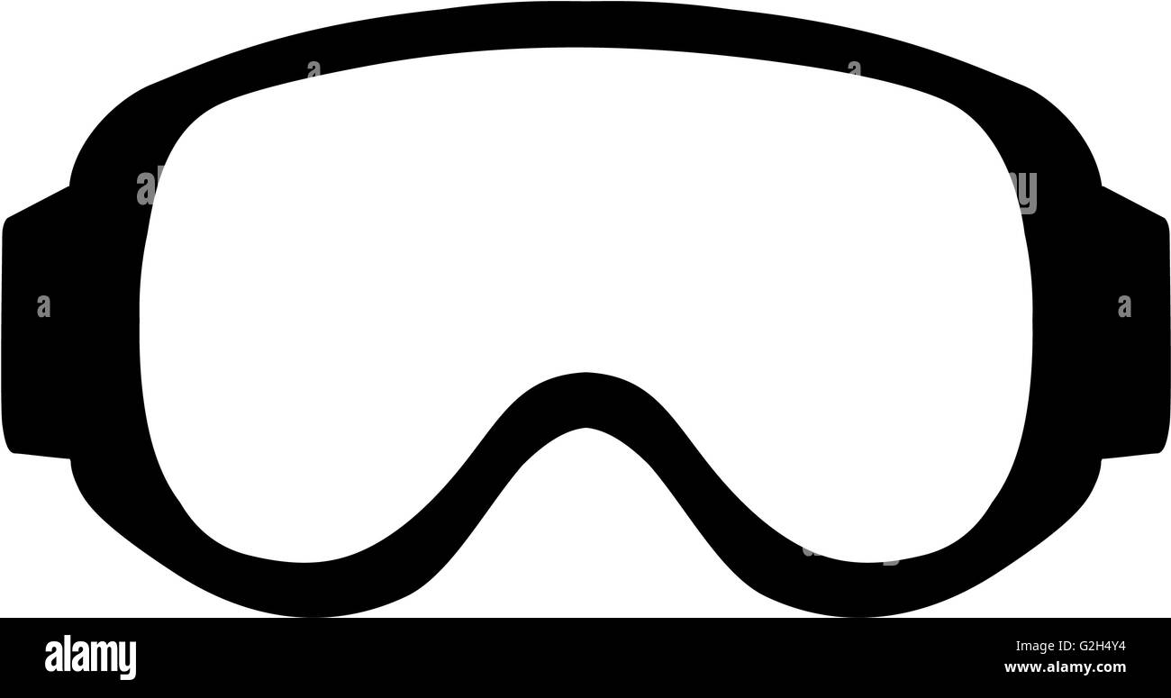 Lunettes de ski Simple Banque D'Images
