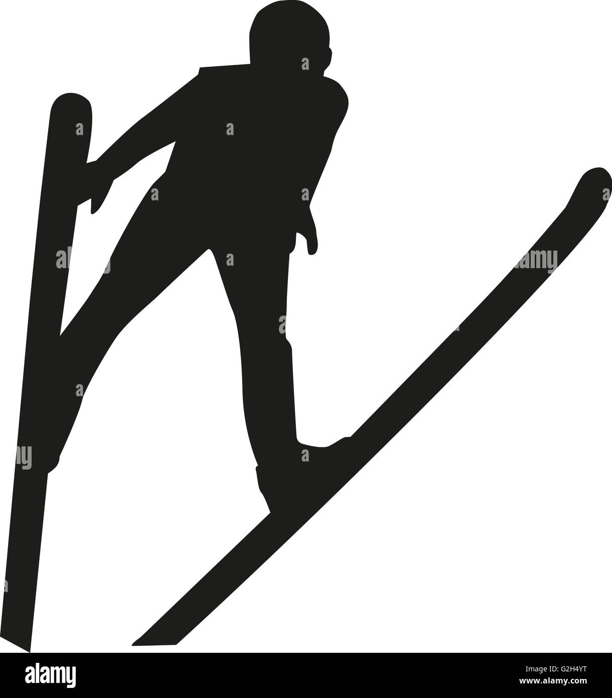 Sauteur à ski Banque D'Images