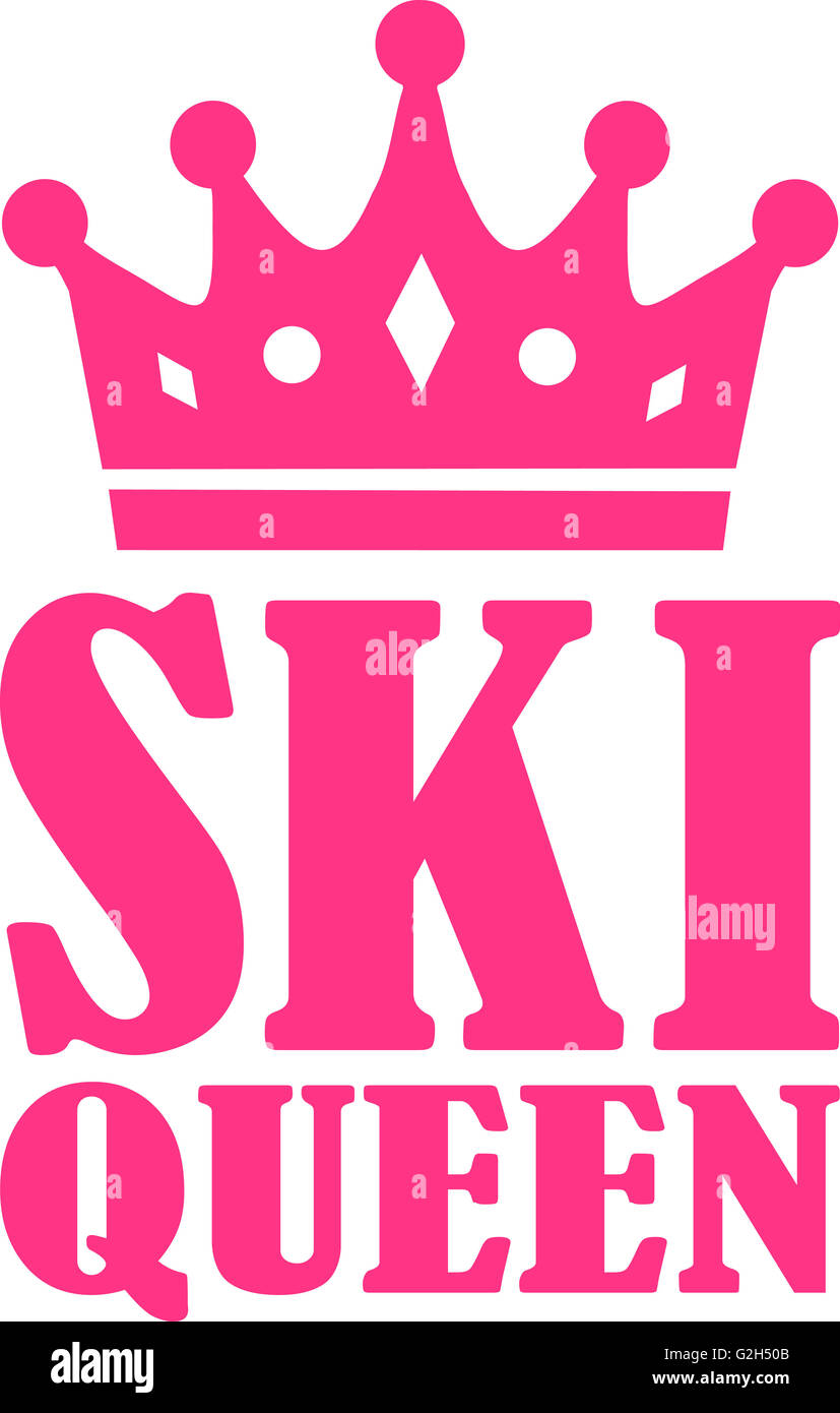 Reine du ski Banque D'Images
