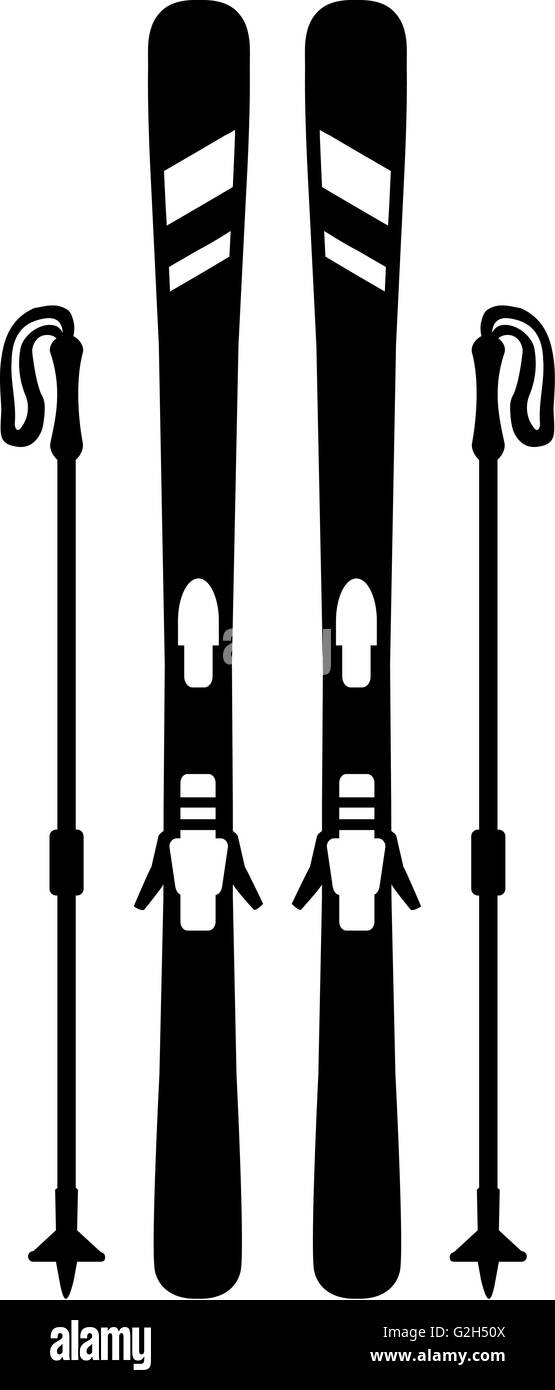 Équipement de ski Banque D'Images