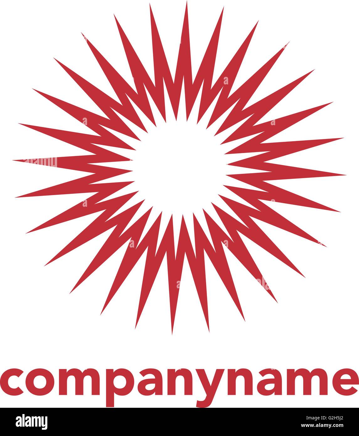 Logo Sun pour votre entreprise Illustration de Vecteur