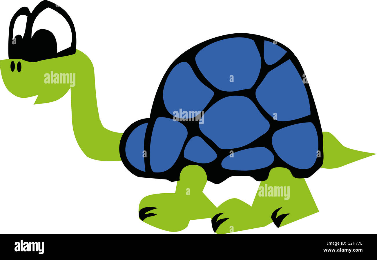 Caricature de tortue Banque D'Images
