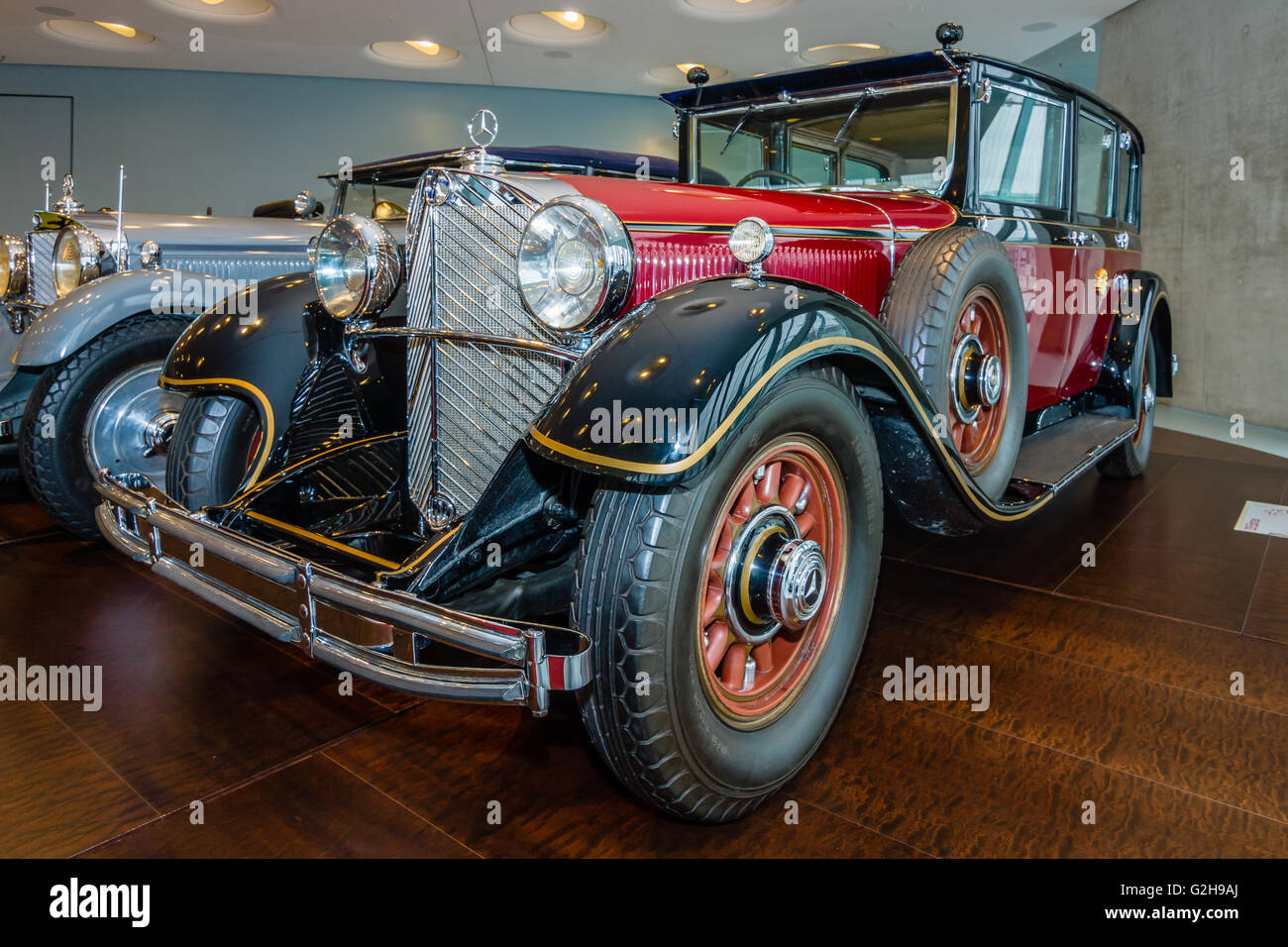 Voiture de l'empereur du Japon Hirohito, Mercedes-Benz 770 Pullman Limousine Mercedes Grand, 1935. Banque D'Images