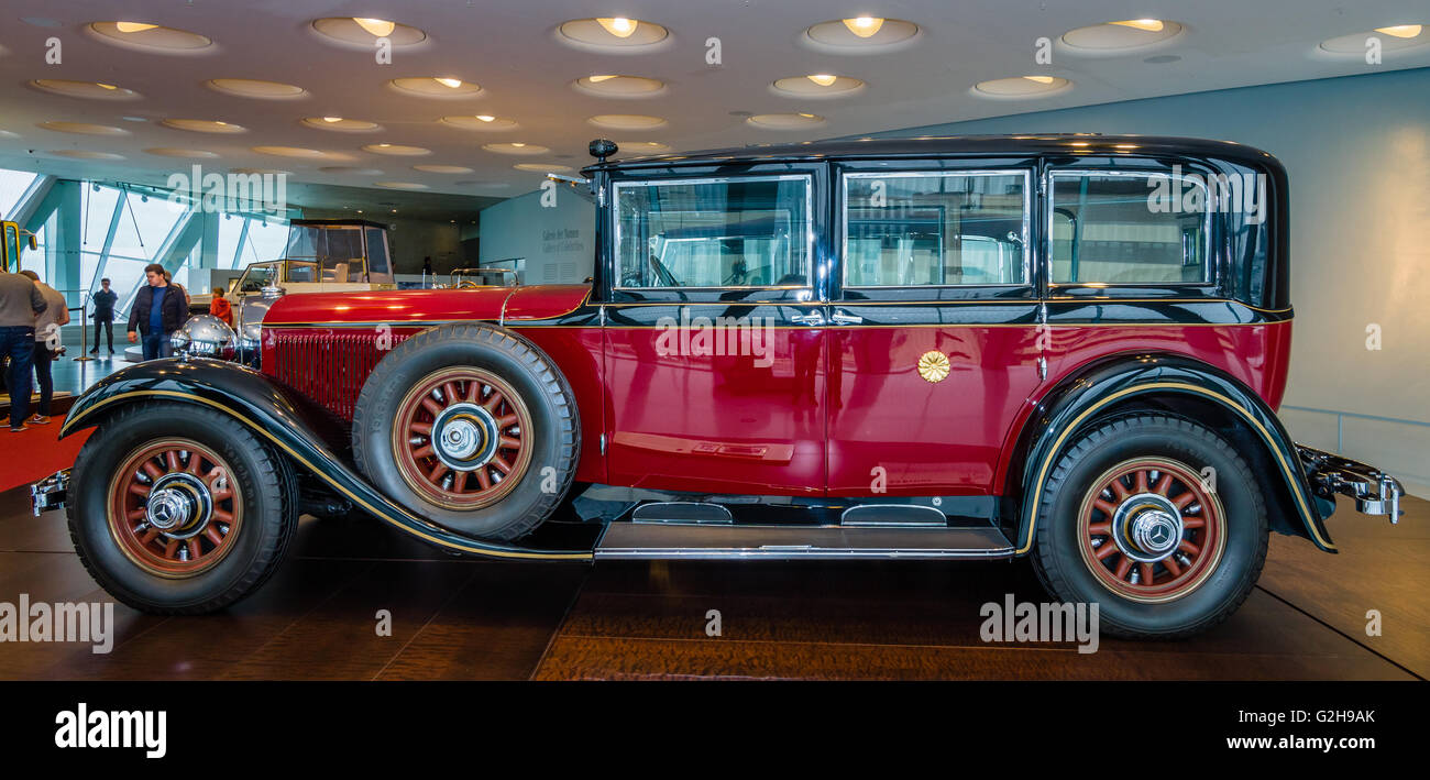 Voiture de l'empereur du Japon Hirohito, Mercedes-Benz 770 Pullman Limousine Mercedes Grand, 1935. Banque D'Images