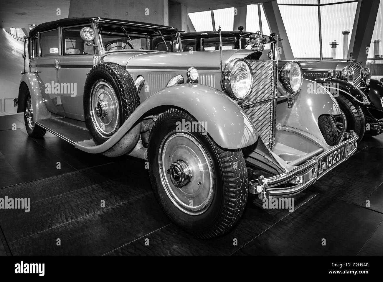 La voiture de l'ex-empereur allemand Guillaume II, Mercedes-Benz 770 cabriolet Mercedes Grand F, 1932. Banque D'Images