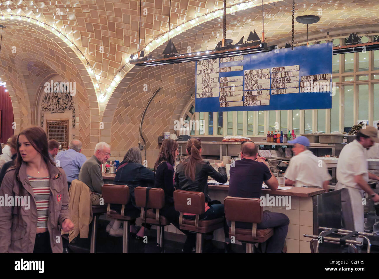 L'Oyster Bar Restaurant, Grand Central Terminal, NEW YORK Banque D'Images