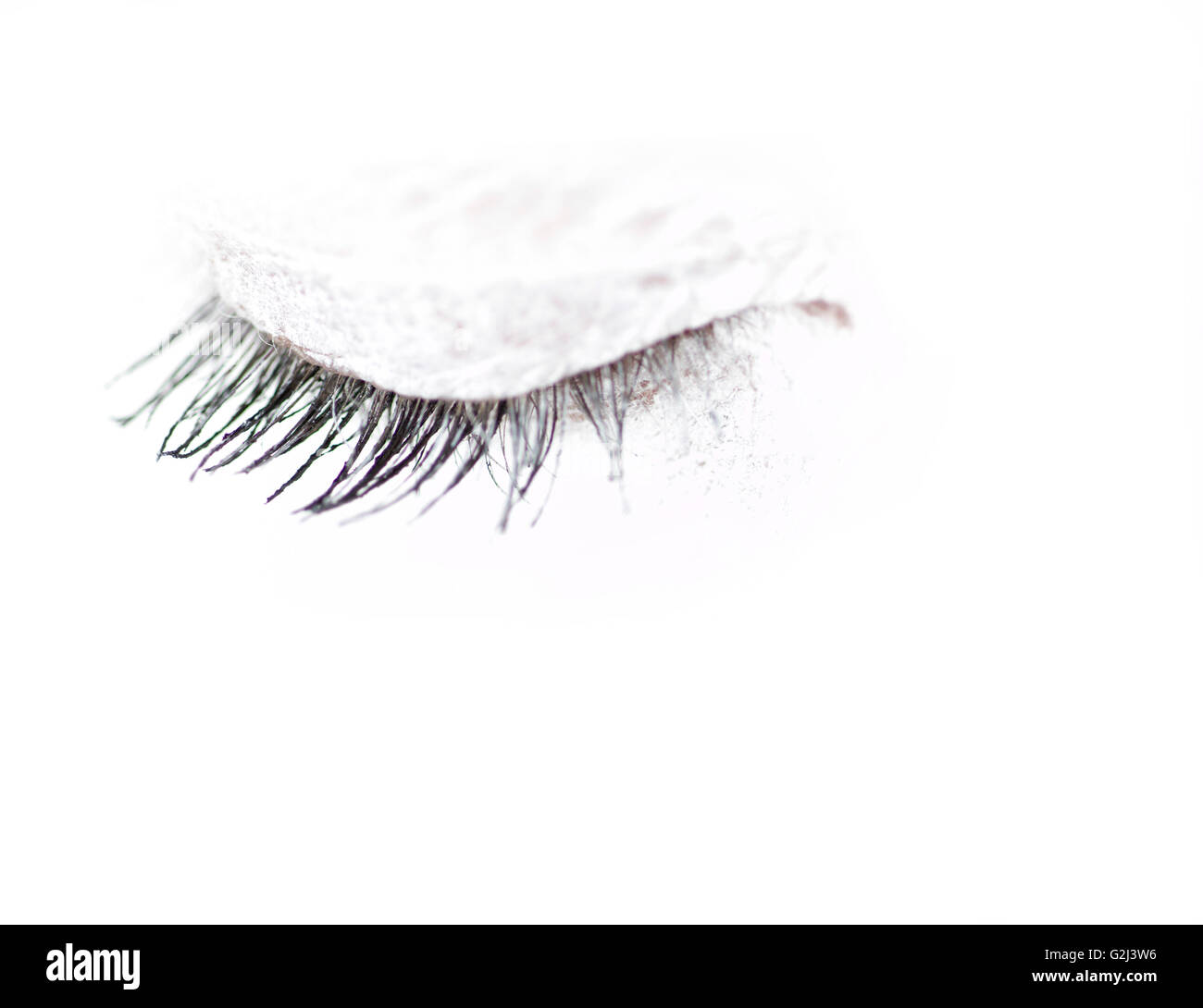 Les yeux fermés, Close-Up Banque D'Images