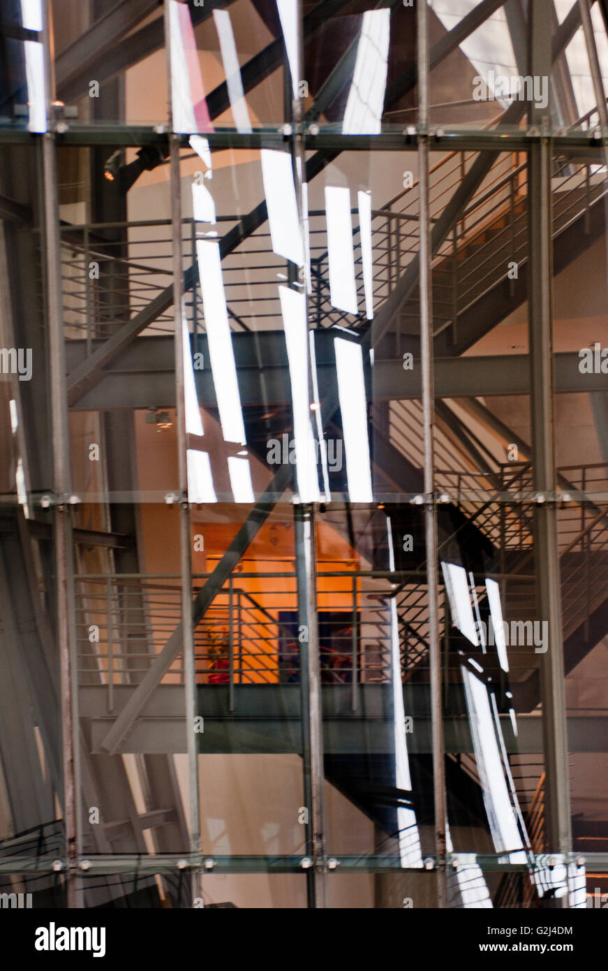 Vue de l'intérieur, Guggenheim Museum, Bilbao, Espagne Banque D'Images