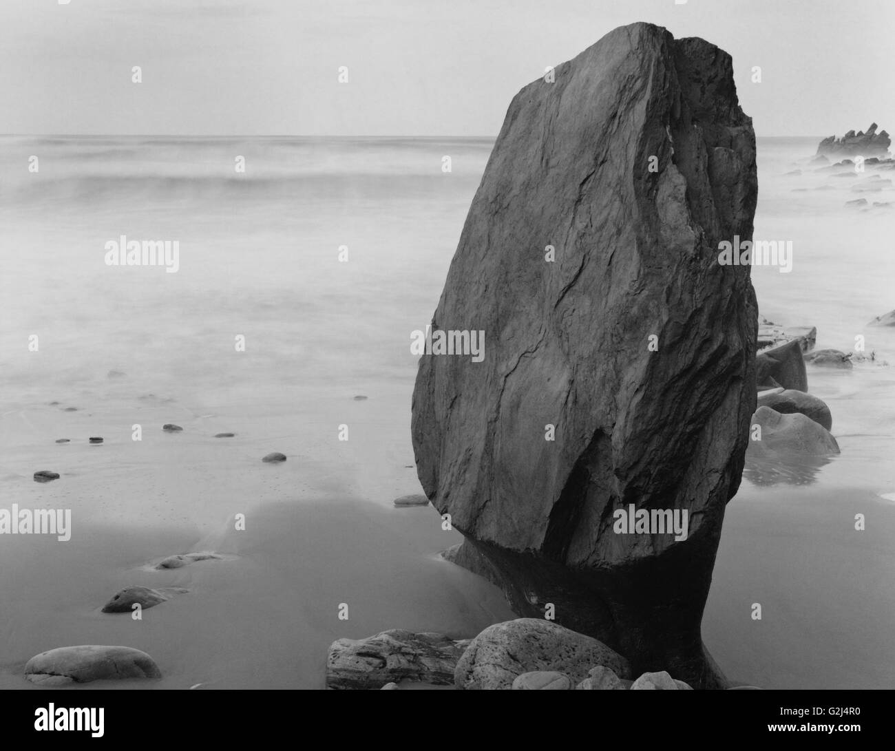 Standing Stone, Achil Island, comté de Mayo, Irlande Banque D'Images