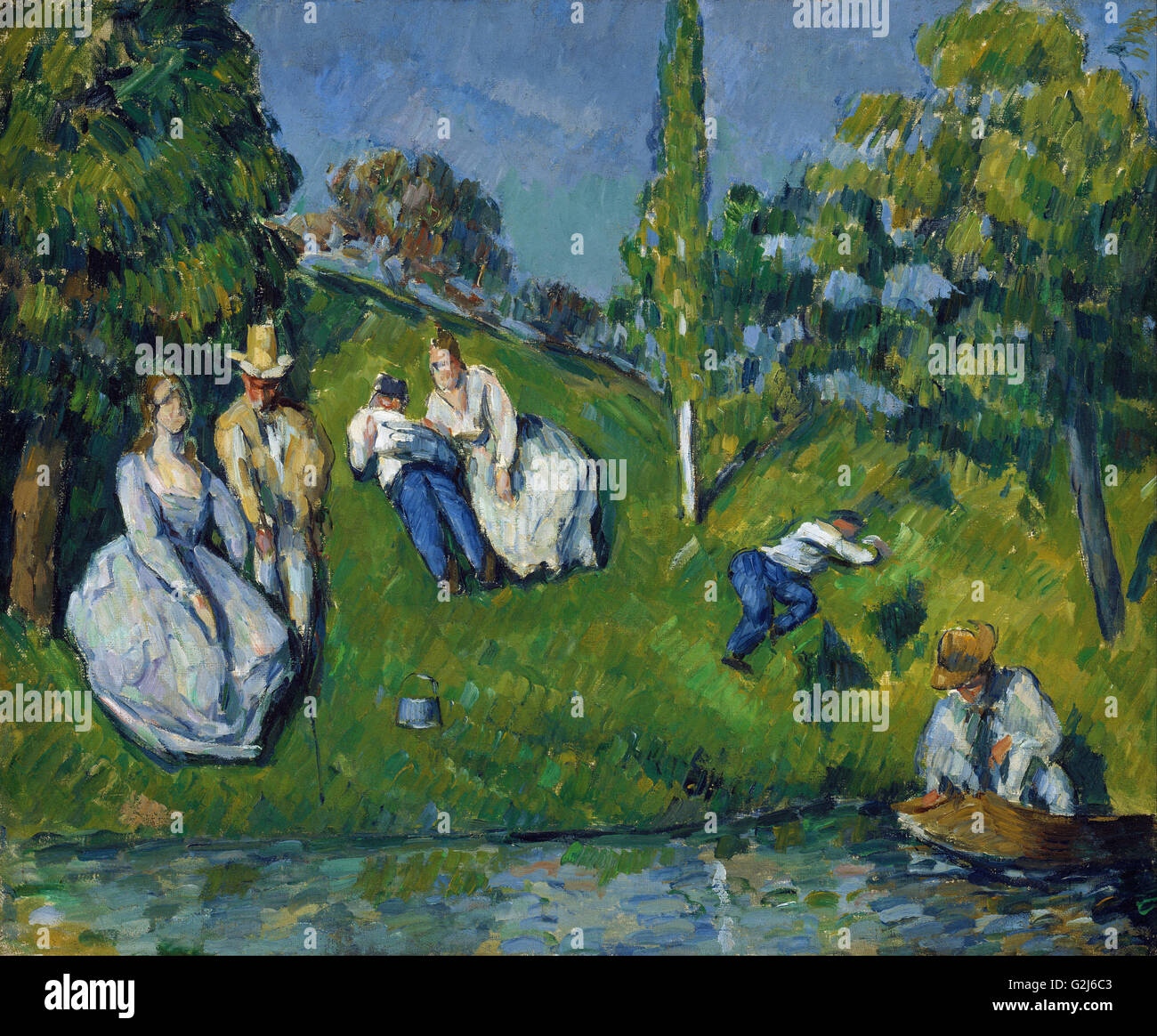 Paul Cézanne - l'étang - Musée des beaux-Arts, Boston Banque D'Images