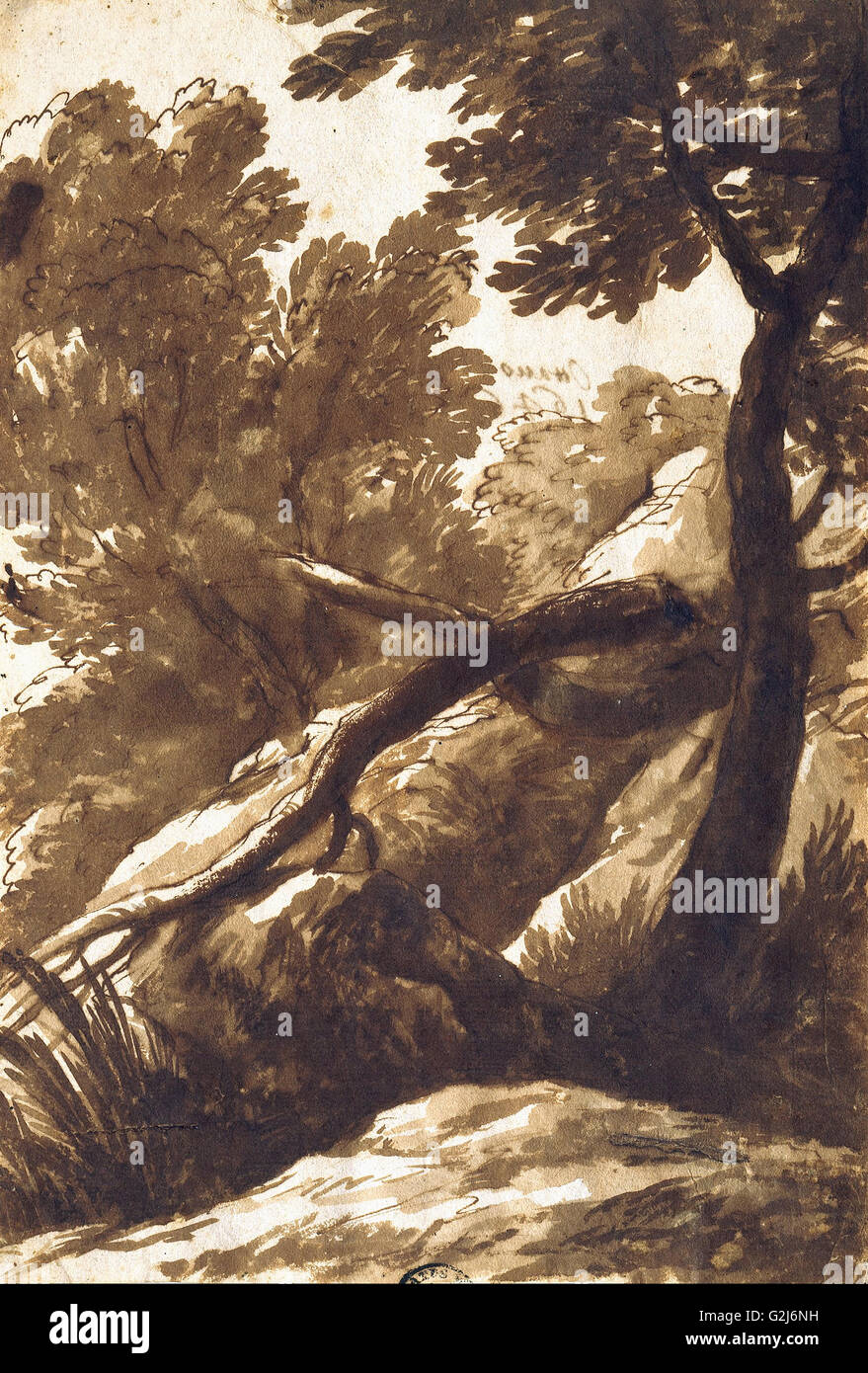 Bartolomeo Torregiani - Paysage - Musée Kunstpalast, Düsseldorf Banque D'Images