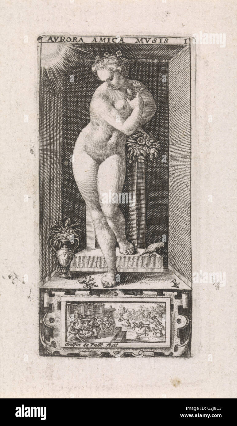 Matin, Crispijn van de Passe (I), 1574 - 1637 Banque D'Images