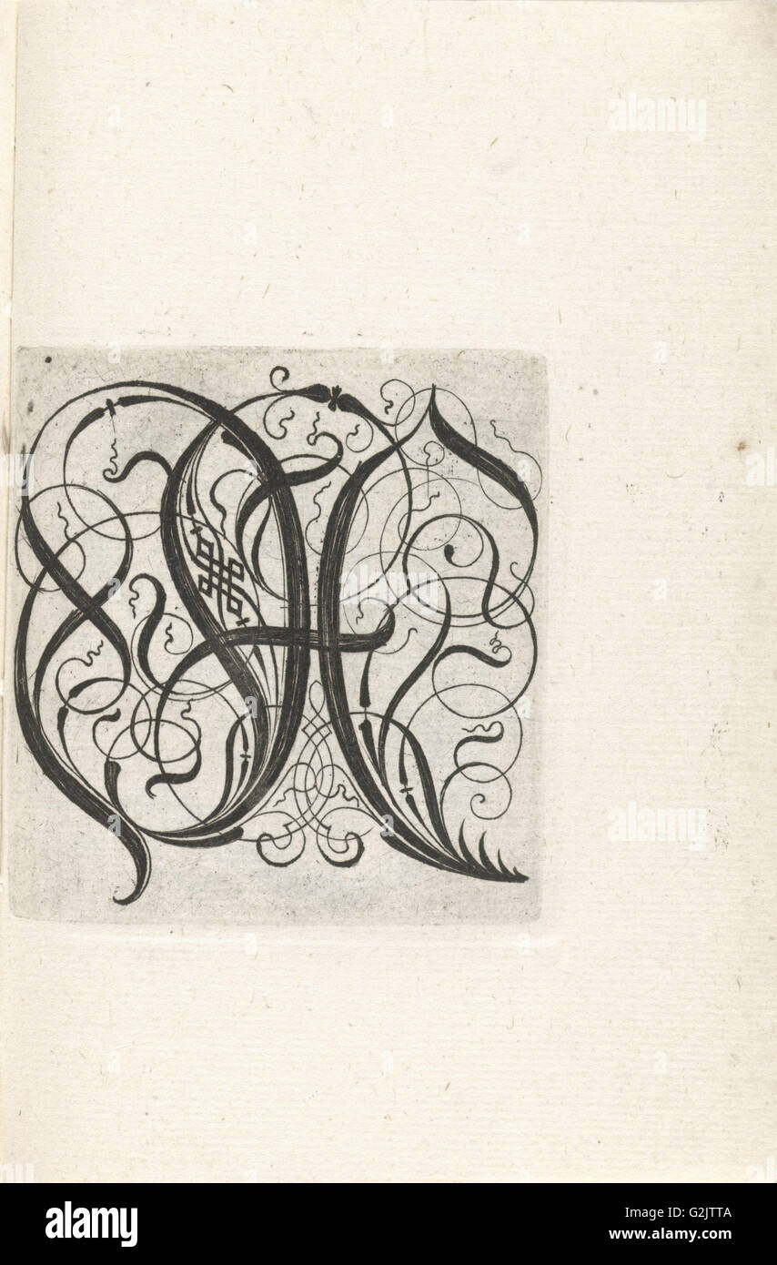 Lettre X, anonyme, c. 1600 - c. 1699 Banque D'Images