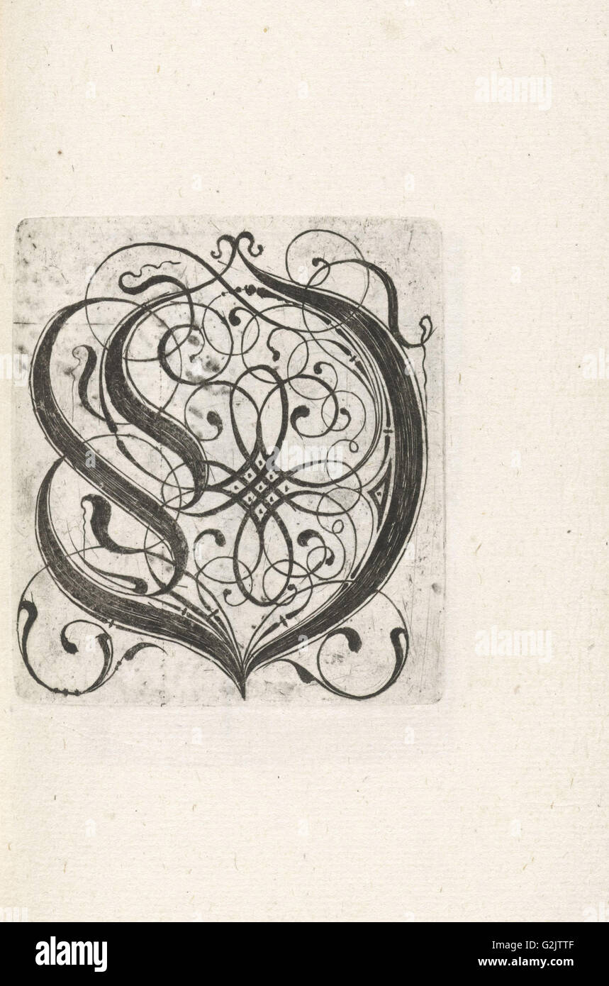 La lettre O, anonyme, c. 1600 - c. 1699 Banque D'Images