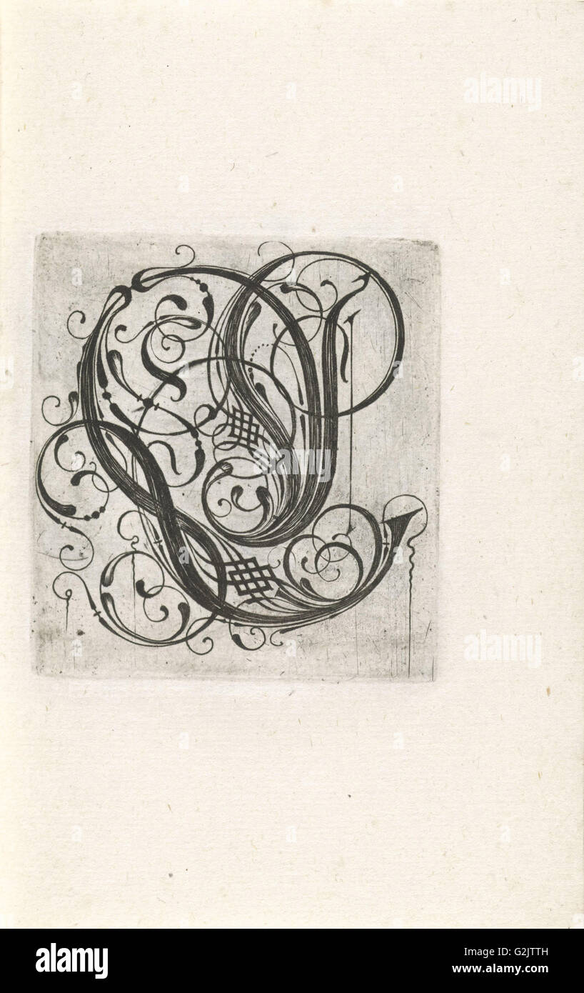Lettre L, imprimer bouilloire : anonyme, c. 1600 - c. 1699 Banque D'Images