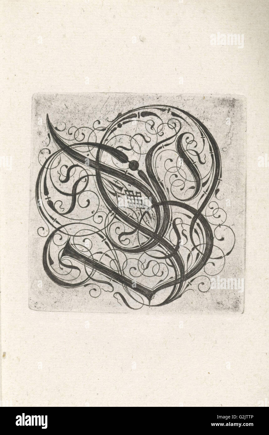 Lettre B, anonyme, c. 1600 - c. 1699 Banque D'Images