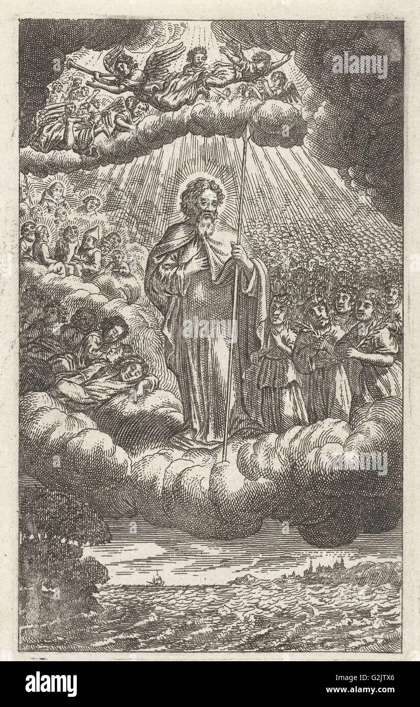 Saint Thomas dans le ciel, anonyme, Samuel van Hoogstraten, Michiel de Groot, 1671 Banque D'Images