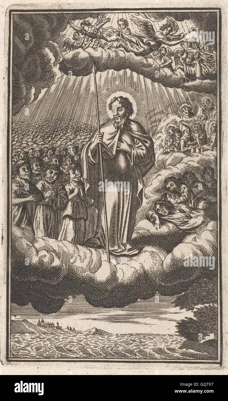 Saint Thomas dans le ciel, anonyme, Samuel van Hoogstraten, Philip Verbeek, 1671 - 1716 Banque D'Images