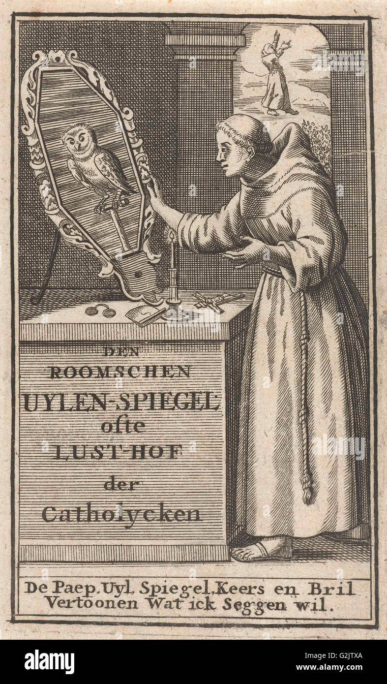 Deuxième page de titre pour l'Espiègle, romain anonyme, Samuel van Hoogstraten, Philip Verbeek, 1671 - 1716 Banque D'Images