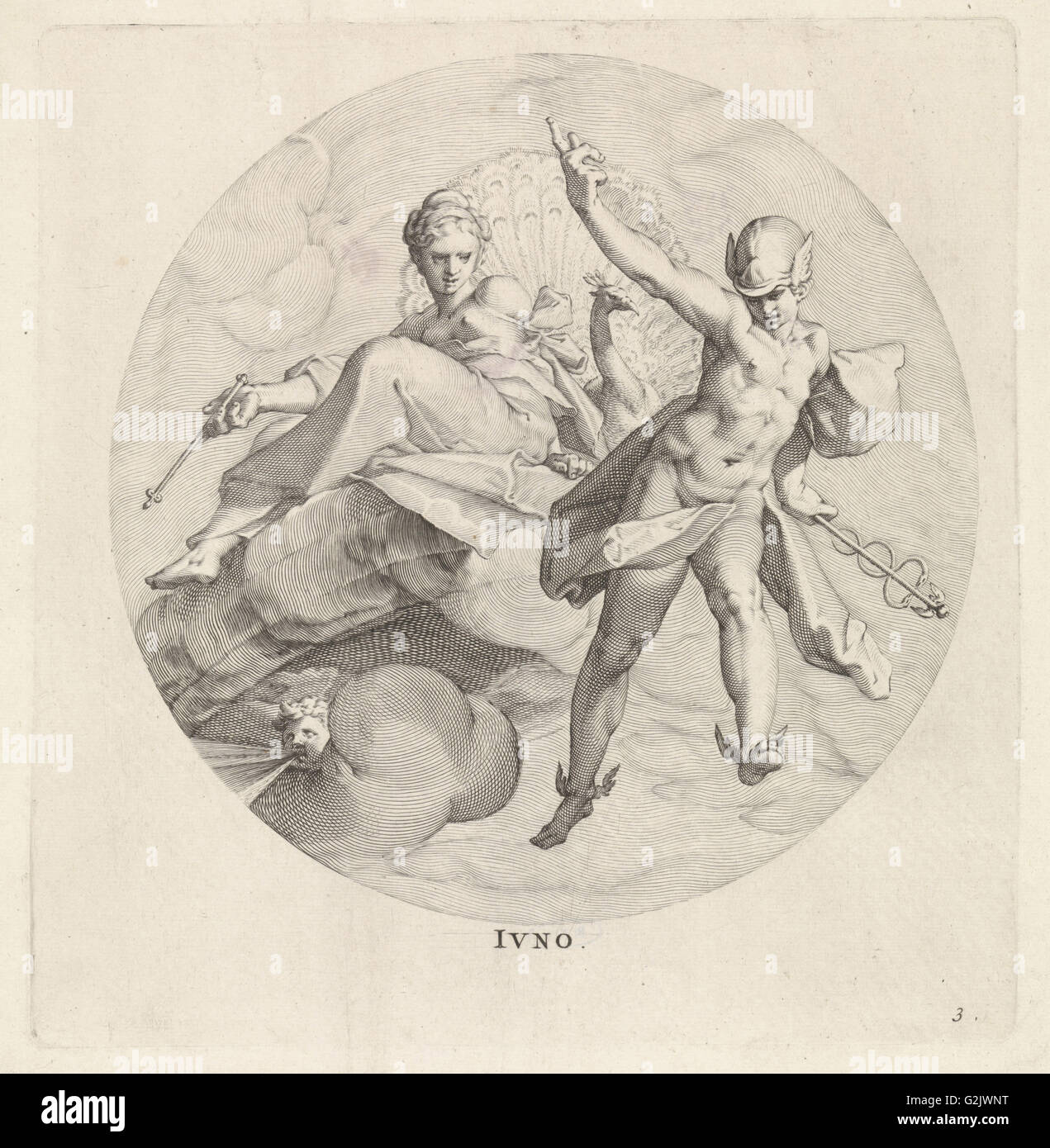 Junon, Egbert van Panderen Bartholomeus Spranger,, Frederik De Wit, c. 1590 - 1637 Banque D'Images