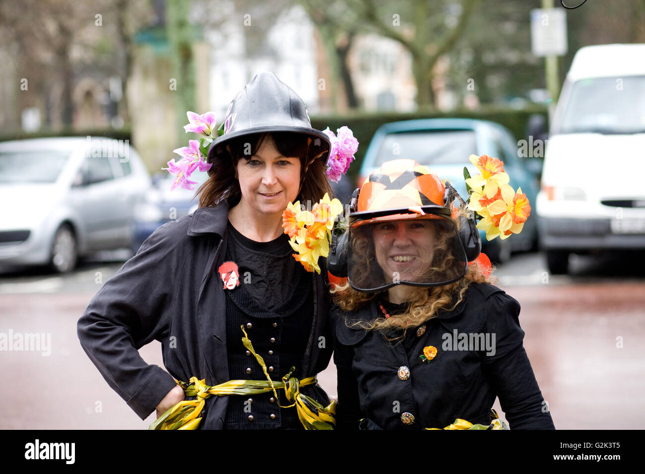 La culture mars a eu lieu à Cardiff le 6 février pour protester contre le Conseil de Cardiff €700 000 arts des compressions budgétaires. Banque D'Images