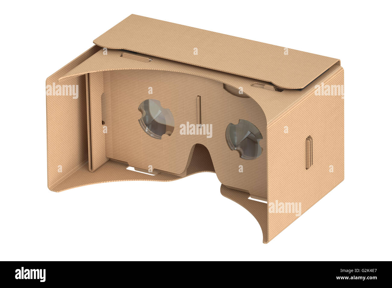 Lunettes de réalité virtuelle en carton, rendu 3D Banque D'Images