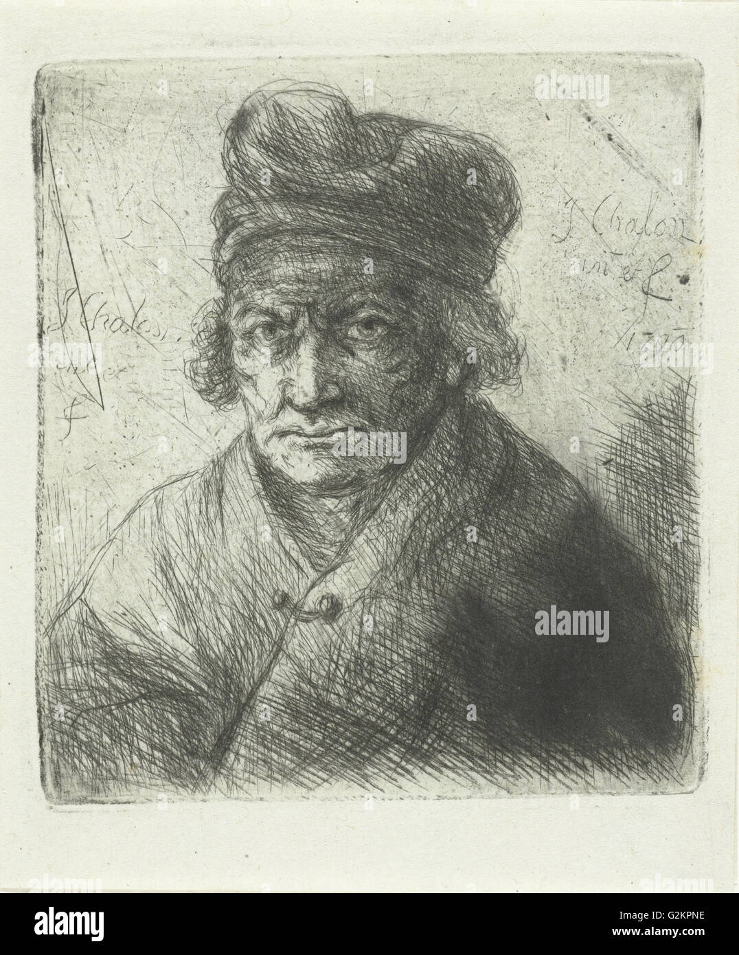 Le vieil homme, Jan Chalon, 1790 Banque D'Images