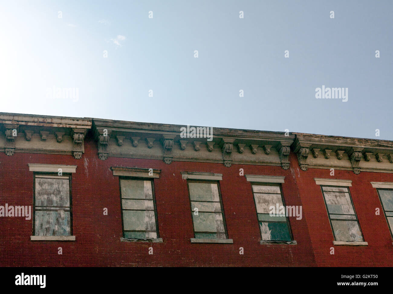 Fenêtres en trompe-l'œil, Williamsburg, Brooklyn, New York, USA Banque D'Images